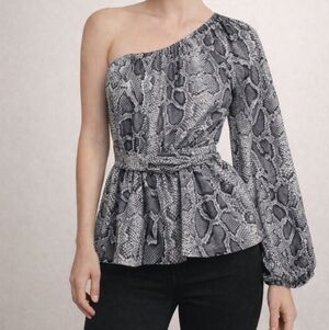 Michael Kors | Off the Shoulder Blouse | Ladies |  Black & White | Size XS